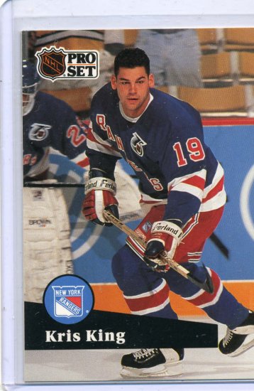 Kris King 91/92 Pro Set #445 NHL Hockey Card Near Mint Condition