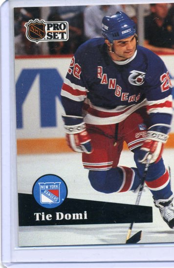 Tie Domi 1991/92 Pro Set #440 NHL Hockey Card Near Mint Condition