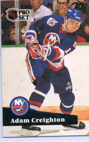 Adam Creighton 91/92 Pro Set #437 NHL Hockey Card Near Mint Condition
