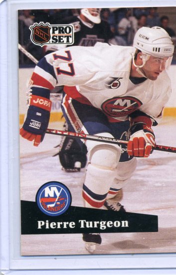 Pierre Turgeon 1991/92 Pro Set #433 NHL Hockey Card Near Mint Condition