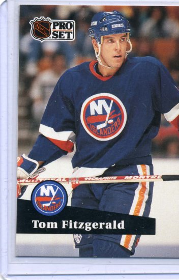 Tom Fitzgerald 1991/92 Pro Set #431 NHL Hockey Card Near Mint Condition