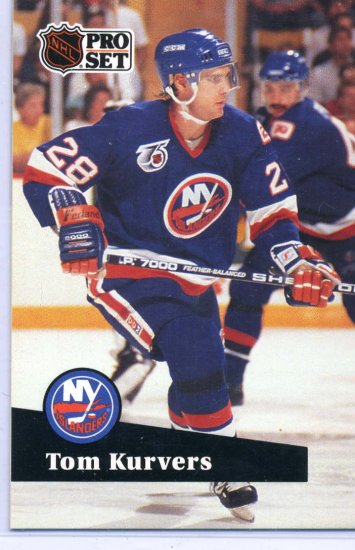 Tom Kurvers 1991/92 Pro Set #428 NHL Hockey Card Near Mint Condition
