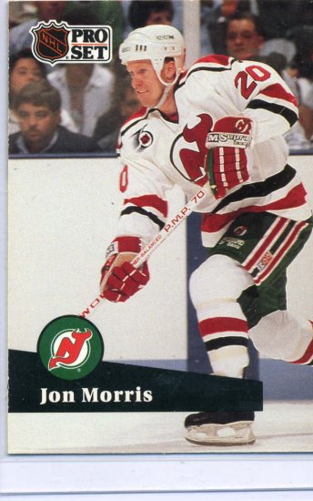 Jon Morris 1991/92 Pro Set #424 NHL Hockey Card Near Mint Condition