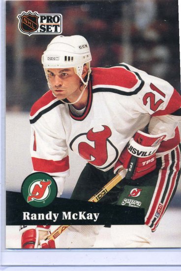 Randy McKay 1991/92 Pro Set #422 NHL Hockey Card Near Mint Condition
