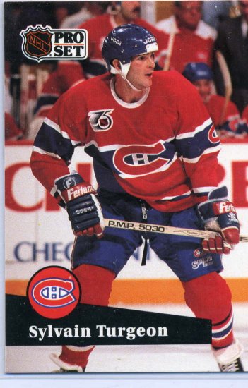 Sylvain Turgeon 91/92 Pro Set #416 NHL Hockey Card Near Mint Condition