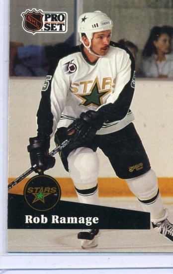 Rob Ramage 91/92 Pro Set #407 NHL Hockey Card Near Mint Condition