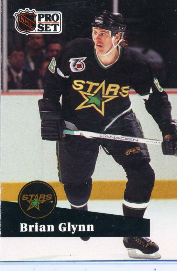Rookie Brian Glynn 91/92 Pro Set #406 NHL Hockey Card Near Mint Condition