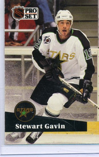 Stewart Gavin 91/92 Pro Set #404 NHL Hockey Card Near Mint Condition