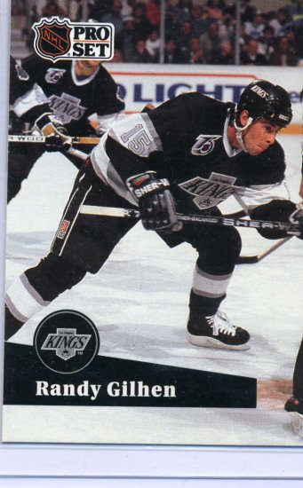 Randy Gilhen 91/92 Pro Set #403 NHL Hockey Card Near Mint Condition