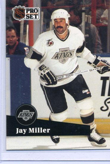 Jay Miller 91/92 Pro Set #402 NHL Hockey Card Near Mint Condition