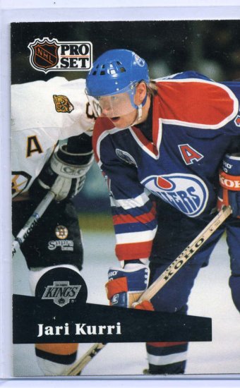 Jari Kurri 1991/92 Pro Set #93 NHL Hockey Card Near Mint Condition