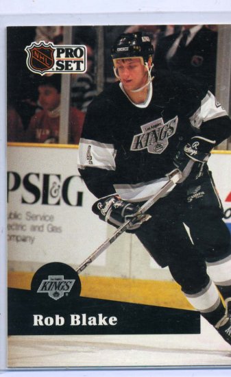 Rob Blake 1991/92 Pro Set #92 NHL Hockey Card Near Mint Condition
