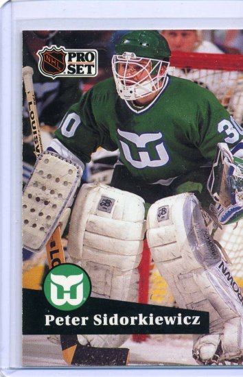 Peter Sidorkiewicz 1991/92 Pro Set #90 NHL Hockey Card Near Mint Condition
