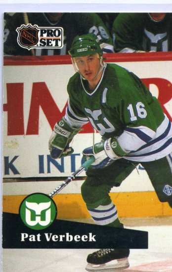 Pat Verbeek 1991/92 Pro Set #86 NHL Hockey Card Near Mint Condition