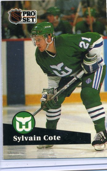 Sylvain Cote 1991/92 Pro Set #82 NHL Hockey Card Near Mint Condition