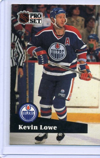 Kevin Lowe 1991/92 Pro Set #76 NHL Hockey Card Near Mint Condition