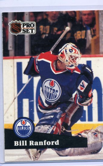 Bill Ranford 1991/92 Pro Set #70 NHL Hockey Card Near Mint Condition