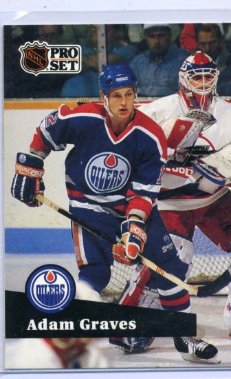 Adam Graves 1991/92 Pro Set #67 NHL Hockey Card Near Mint Condition
