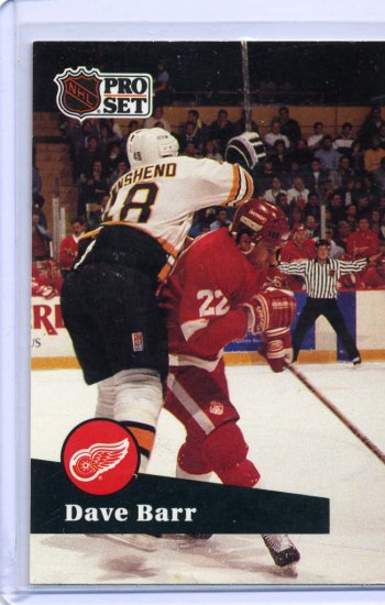 Dave Barr 1991/92 Pro Set #65 NHL Hockey Card Near Mint Condition