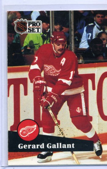 Gerard Gallant 1991/92 Pro Set #63 NHL Hockey Card Near Mint Condition