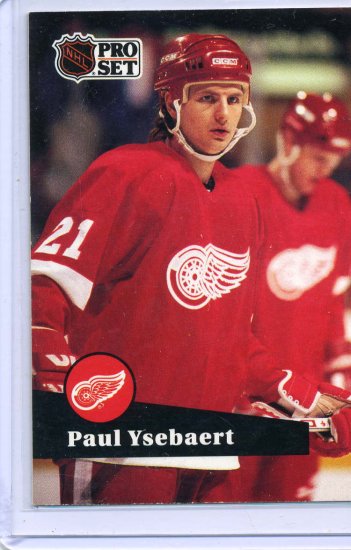 Paul Ysebaert 1991/92 Pro Set #59 NHL Hockey Card Near Mint Condition