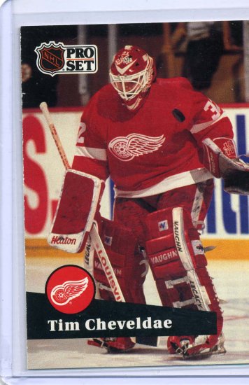 Tim Cheveldae 1991/92 Pro Set #57 NHL Hockey Card Near Mint Condition