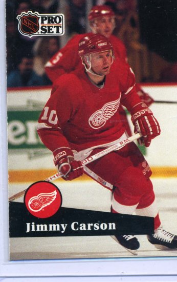 Jimmy Carson 1991/92 Pro Set #55 NHL Hockey Card Near Mint Condition