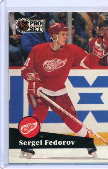 Sergei Federov 1991/92 Pro Set #53 NHL Hockey Card Near Mint Condition