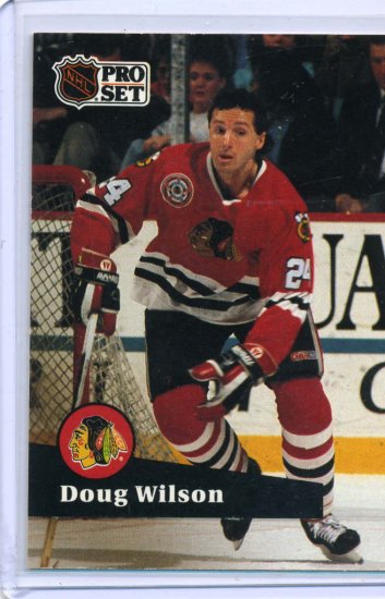 Doug Wilson 1991/92 Pro Set #52 NHL Hockey Card Near Mint Condition
