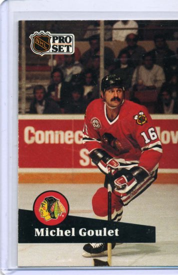 Michel Goulet 1991/92 Pro Set #50 NHL Hockey Card Near Mint Condition