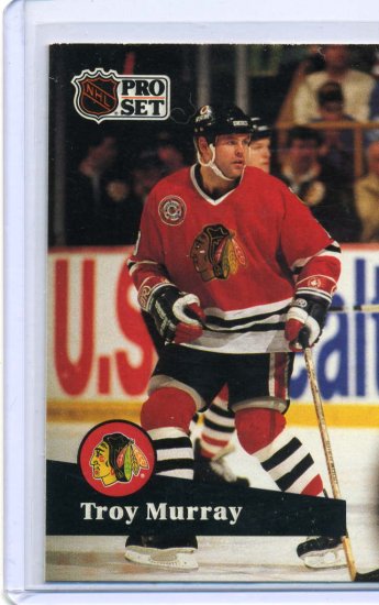 Troy Murray 1991/92 Pro Set #46 NHL Hockey Card Near Mint Condition