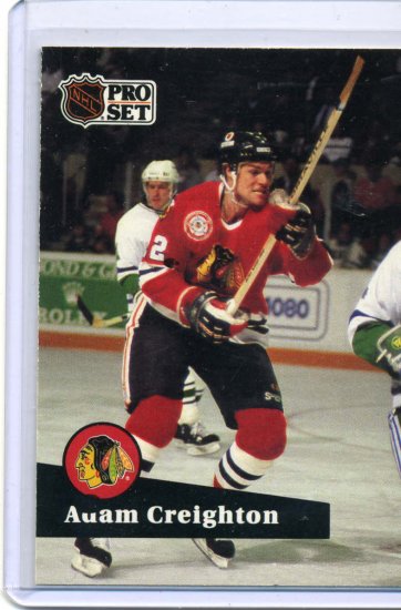 Adam Creighton 1991/92 Pro Set #42 NHL Hockey Card Near Mint Condition