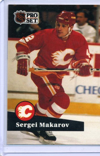 Sergei Makarov 1991/92 Pro Set #39 NHL Hockey Card Near Mint Condition