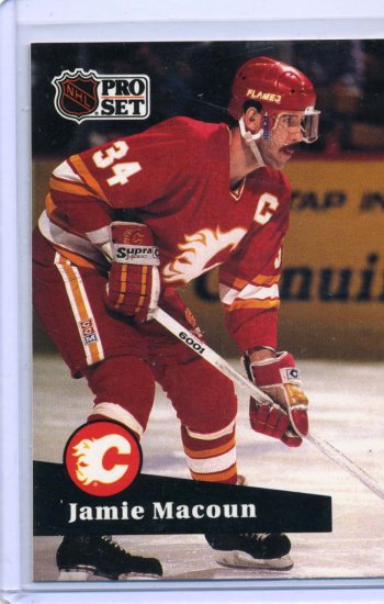 Jamie Macoun 1991/92 Pro Set #38 NHL Hockey Card Near Mint Condition