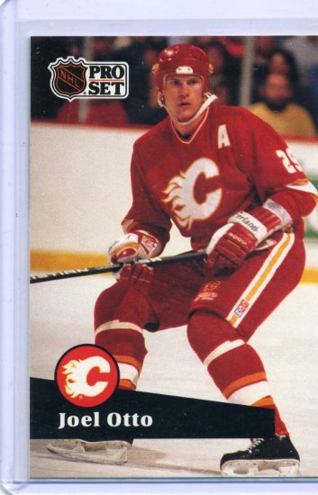 Joel Otto 1991/92 Pro Set #37 NHL Hockey Card Near Mint Condition