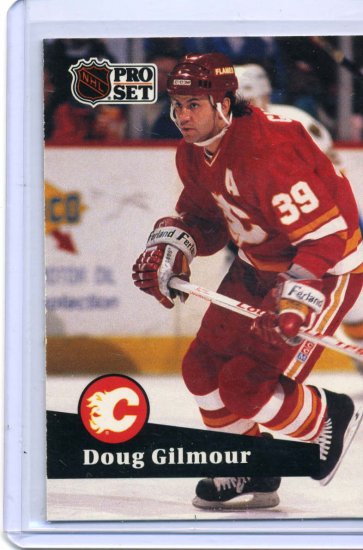 Doug Gilmour 1991/92 Pro Set #34 NHL Hockey Card Near Mint Condition
