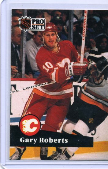 Gary Roberts 1991/92 Pro Set #30 NHL Hockey Card Near Mint Condition