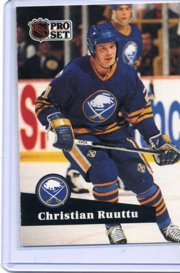 Christian Ruuttu 1991/92 Pro Set #22 NHL Hockey Card Near Mint Condition