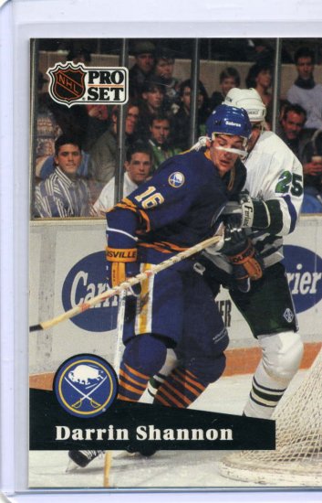 Darrin Shannon 1991/92 Pro Set #14 NHL Hockey Card Near Mint Condition