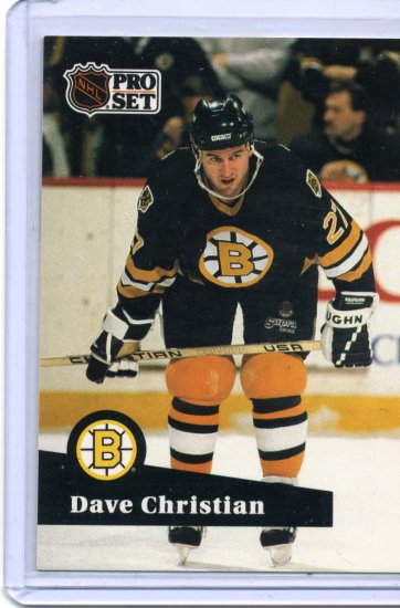 Dave Christian 1991/92 Pro Set #11 NHL Hockey Card Near Mint Condition