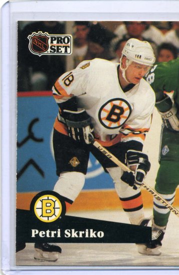 Petri Skriko 1991/92 Pro Set #8 NHL Hockey Card Near Mint Condition