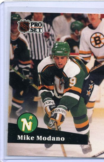 Mike Modano 1991/92 Pro Set #105 NHL Hockey Card Near Mint Condition
