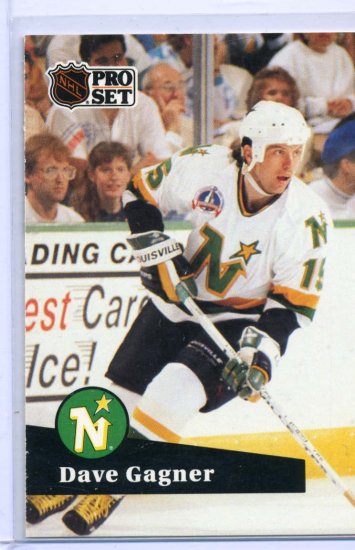 Dave Gagner 1991/92 Pro Set #108 NHL Hockey Card Near Mint Condition