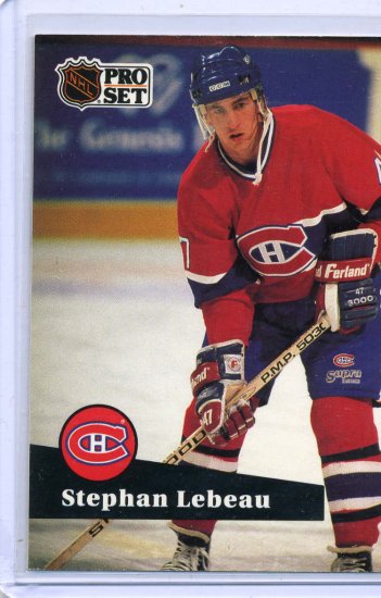 Stephan Lebeau 1991/92 Pro Set #120 NHL Hockey Card Near Mint Condition