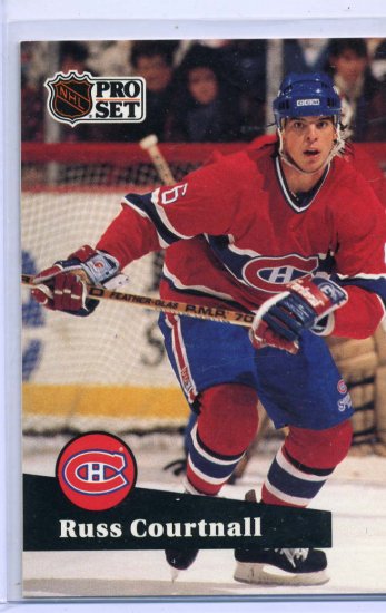 Russ Courtnall 1991/92 Pro Set #126 NHL Hockey Card Near Mint Condition