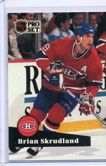Brian Skrudland 1991/92 Pro Set #127 NHL Hockey Card Near Mint Condition