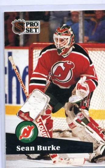 Sean Burke 1991/92 Pro Set #132 NHL Hockey Card Near Mint Condition