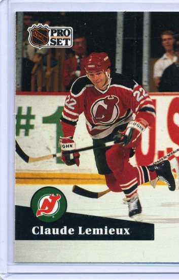 Claude Lemieux 1991/92 Pro Set #135 NHL Hockey Card Near Mint Condition