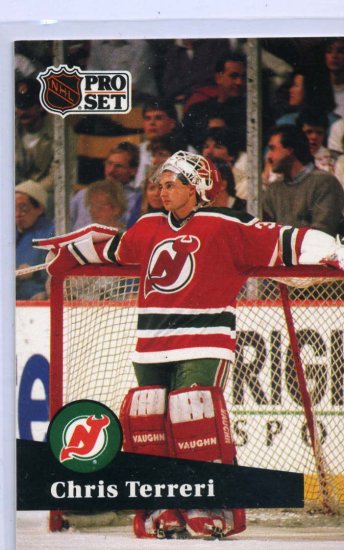 Chris Terreri 1991/92 Pro Set #137 NHL Hockey Card Near Mint Condition