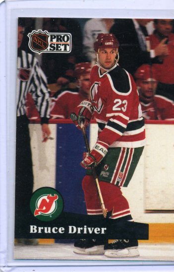 Bruce Driver 1991/92 Pro Set #140 NHL Hockey Card Near Mint Condition